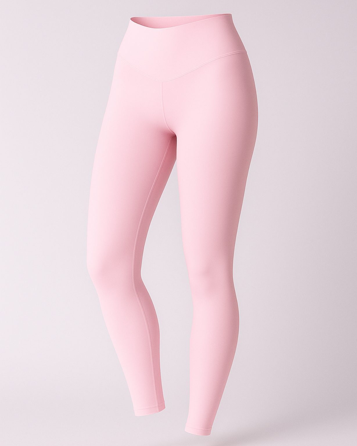 V-Curve High-Waist Leggings Damen Rosa – Ansicht 1 | Fiora Bloom