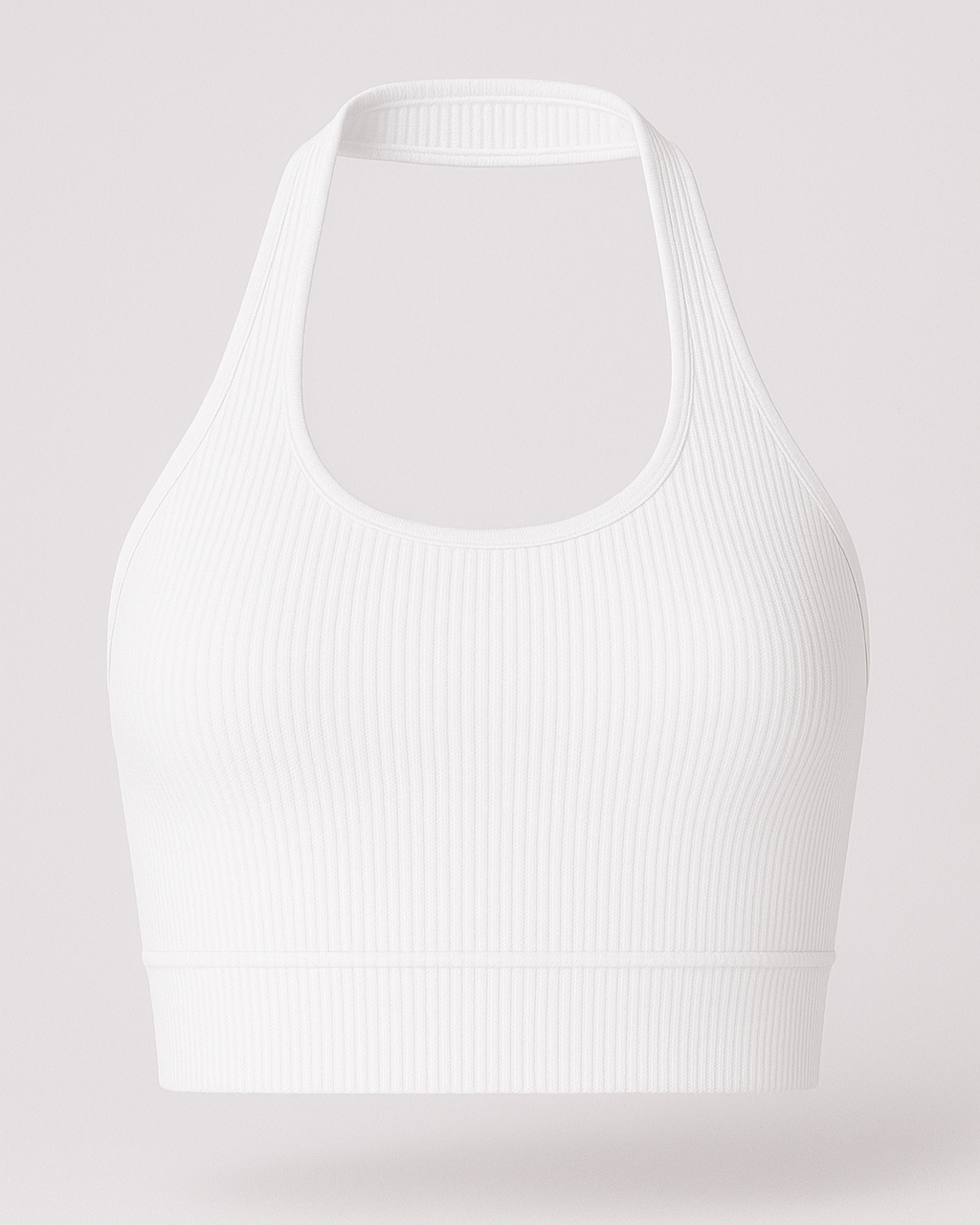 Ribbed Top Weiss; Neutral