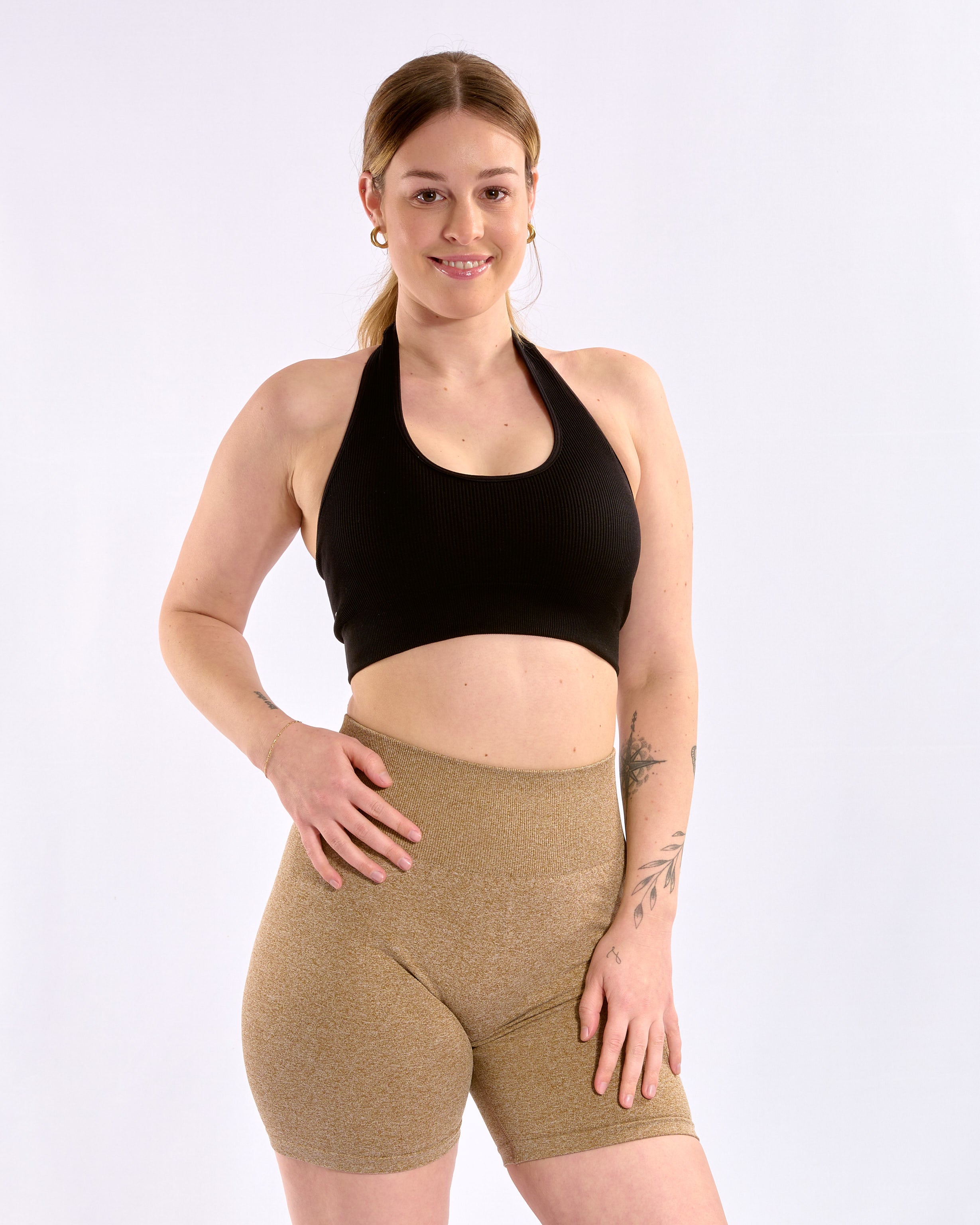 Seamless Scrunch Shorts Sunset-Orange