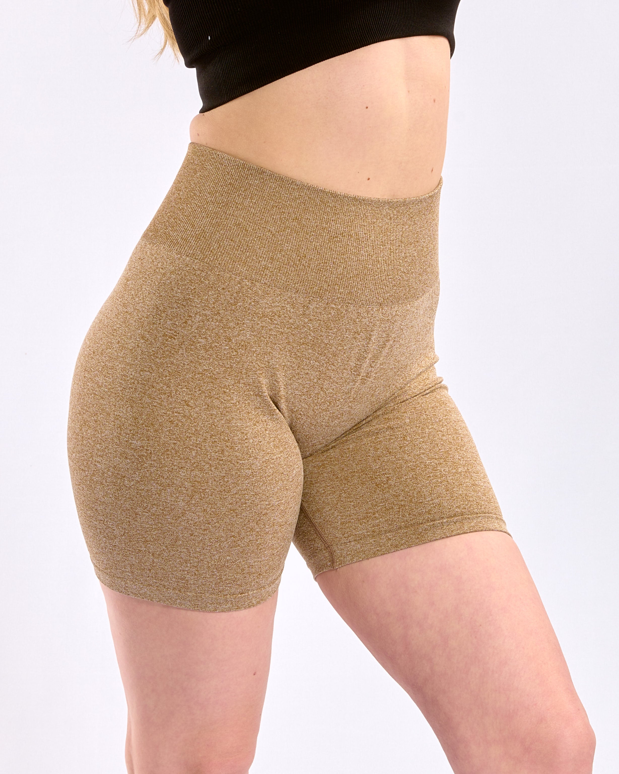 Seamless Scrunch Shorts Sunset-Orange