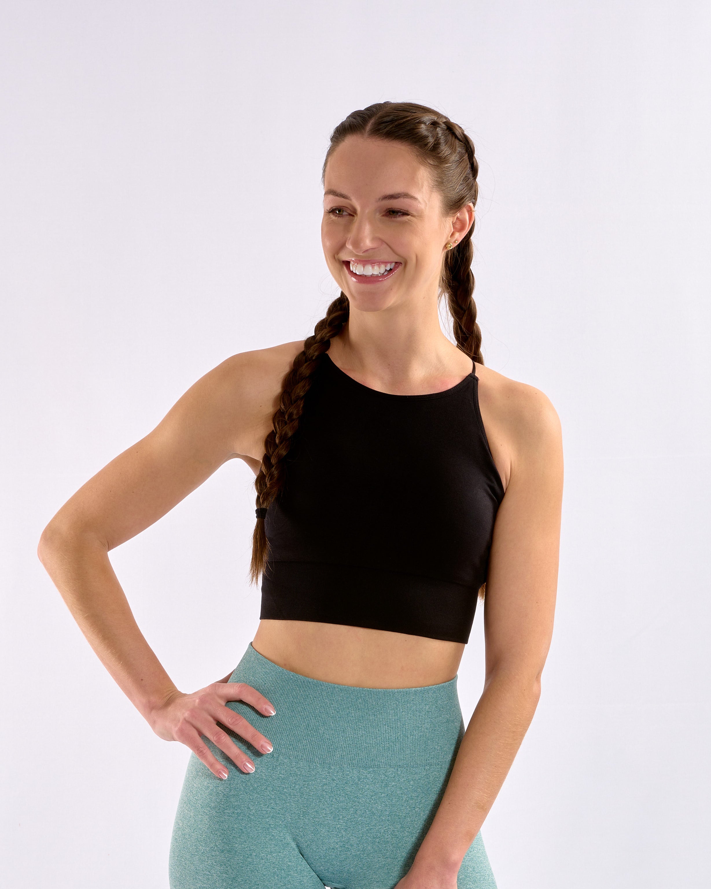Backless Crossback Top Black