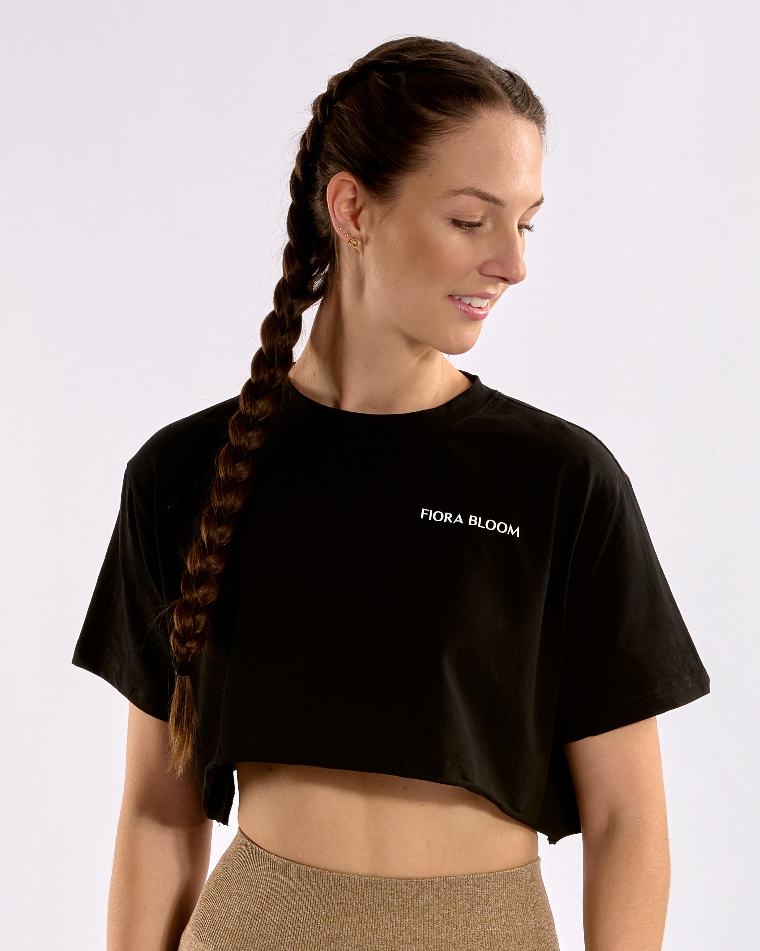 Seamless Crop Top Black