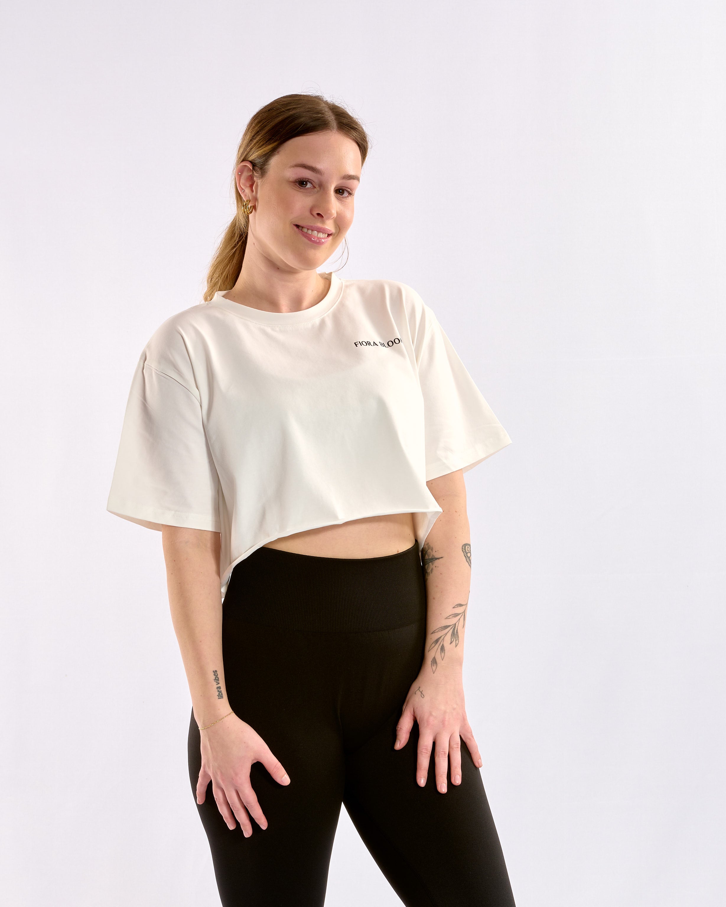 Seamless Crop Top White
