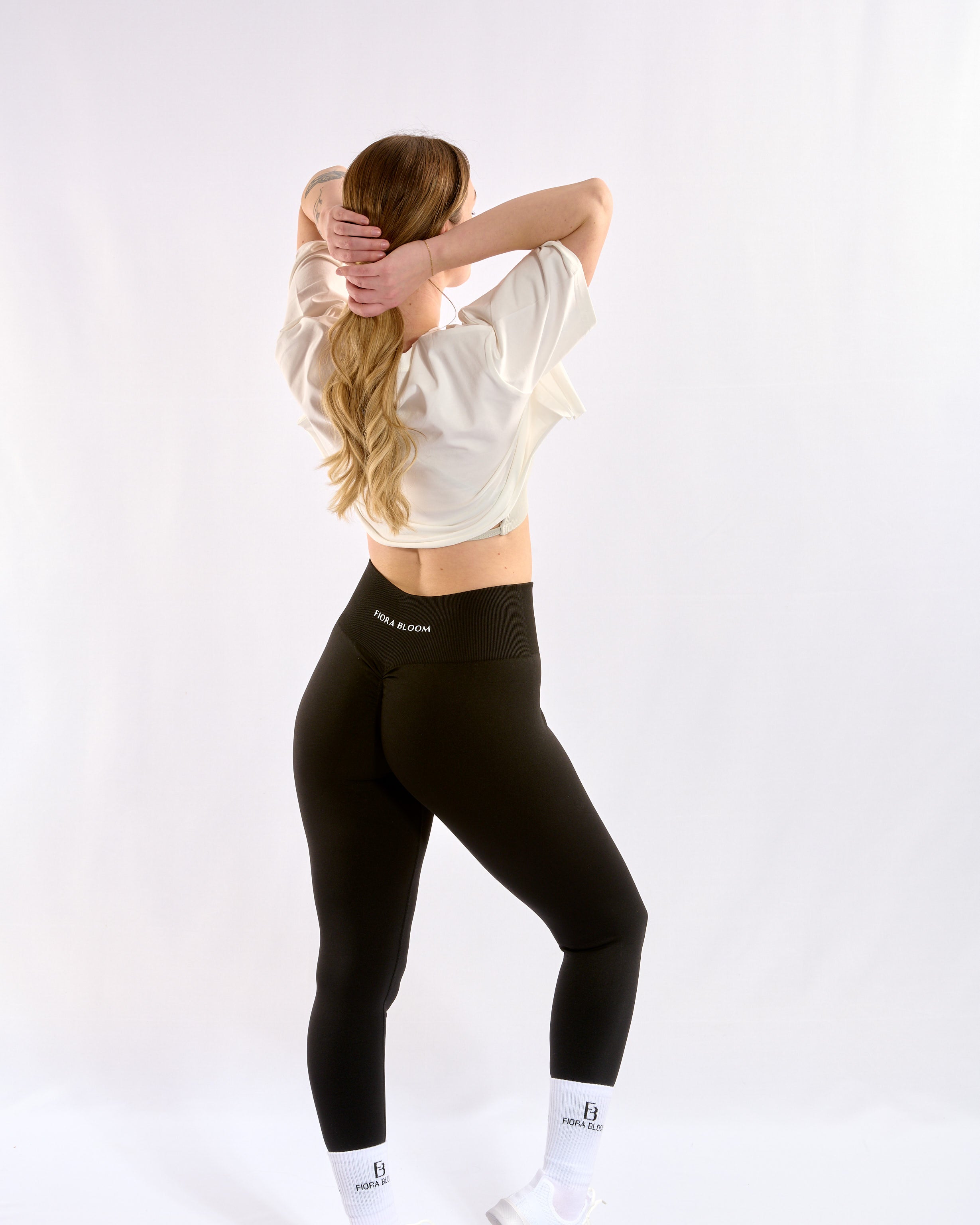 Seamless Crop Top White