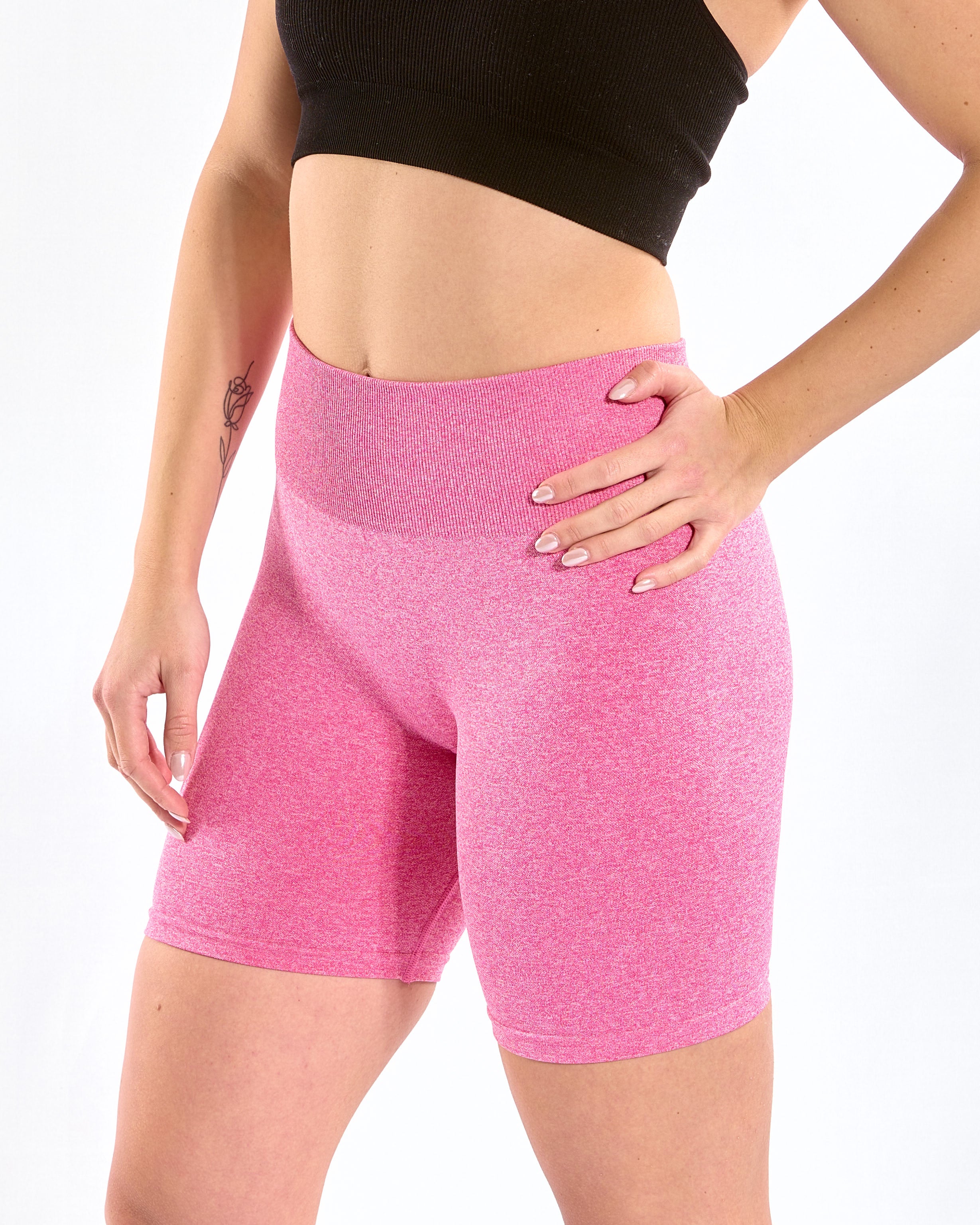 Seamless Scrunch Shorts Pink