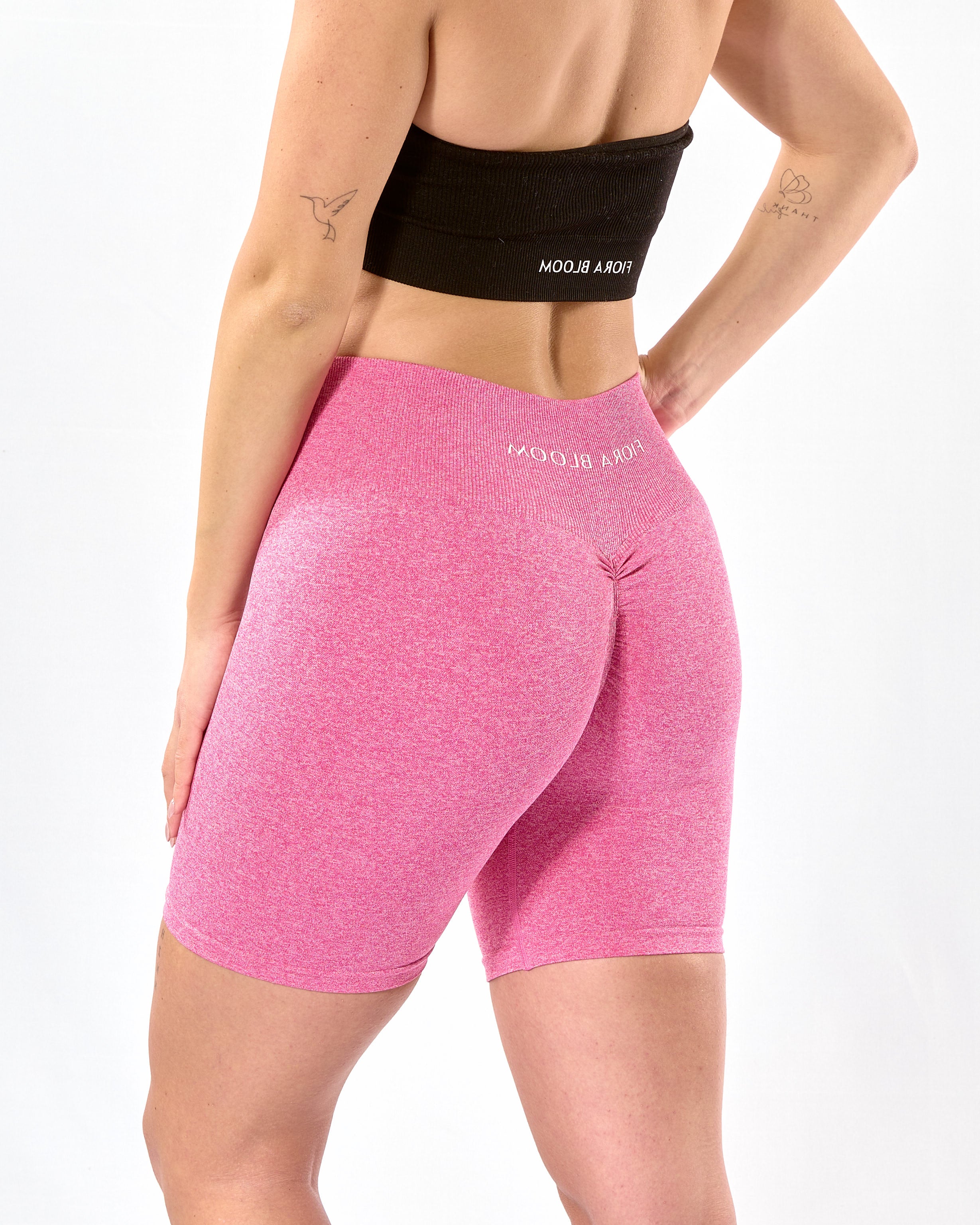 Seamless Scrunch Shorts Pink