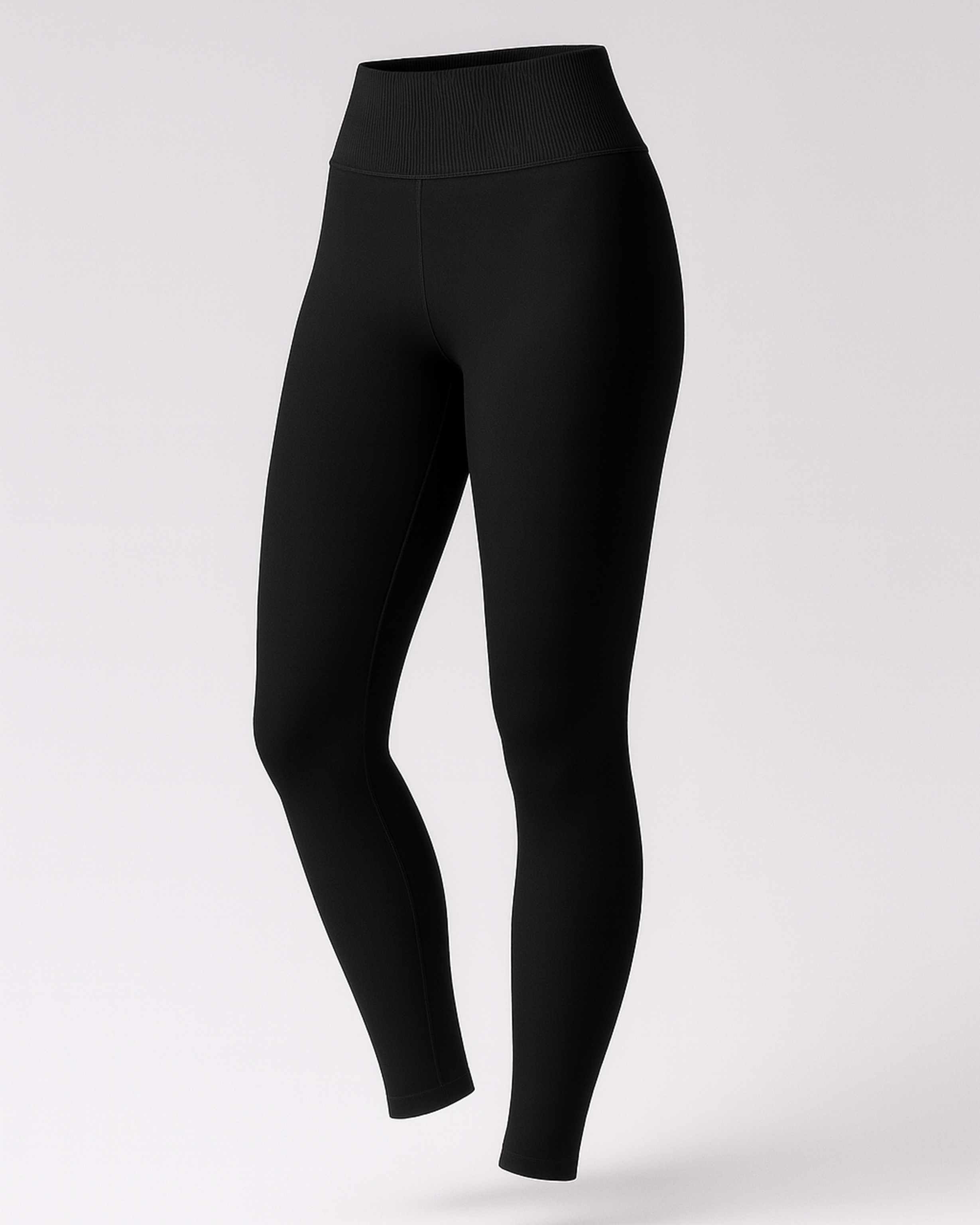 Timeless Scrunch Leggings Damen Schwarz – Ansicht 1 | Fiora Bloom