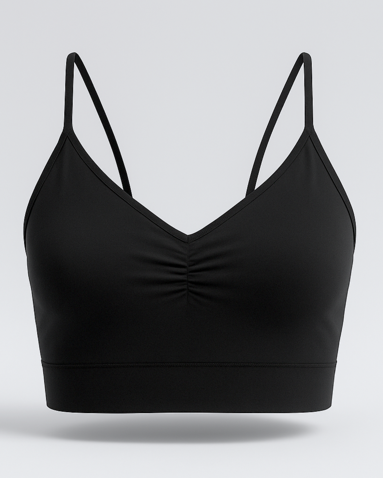 Verstellbarer Crossback Top Schwarz
