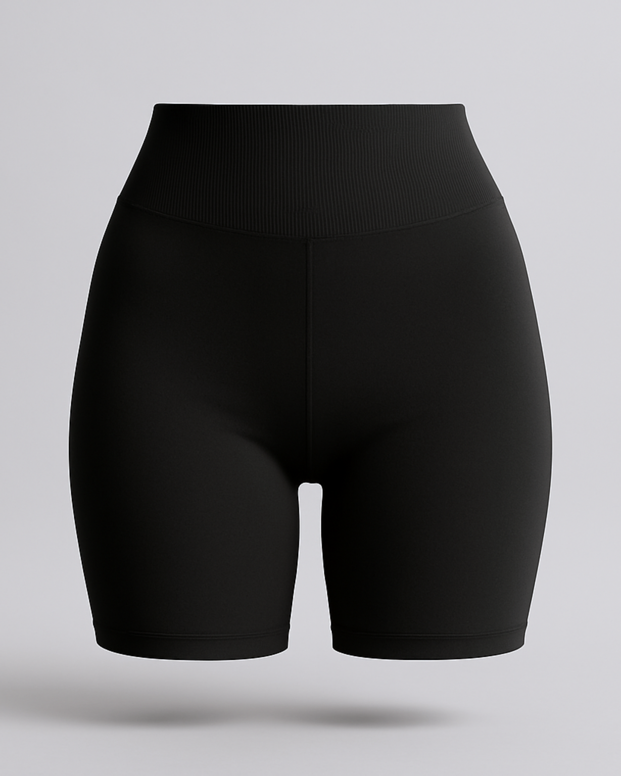 Seamless Scrunch Shorts Schwarz