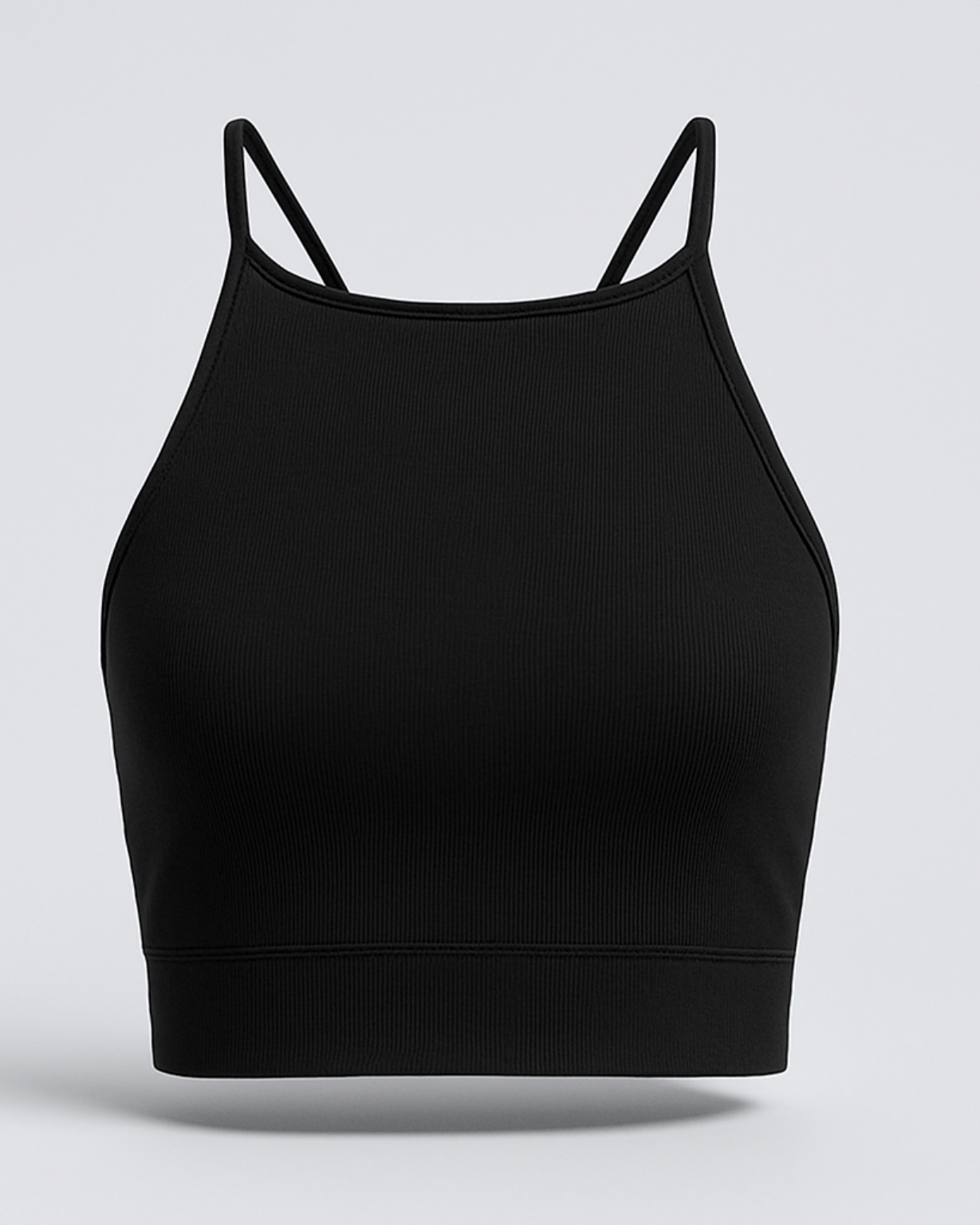 Backless Crossback Top Schwarz