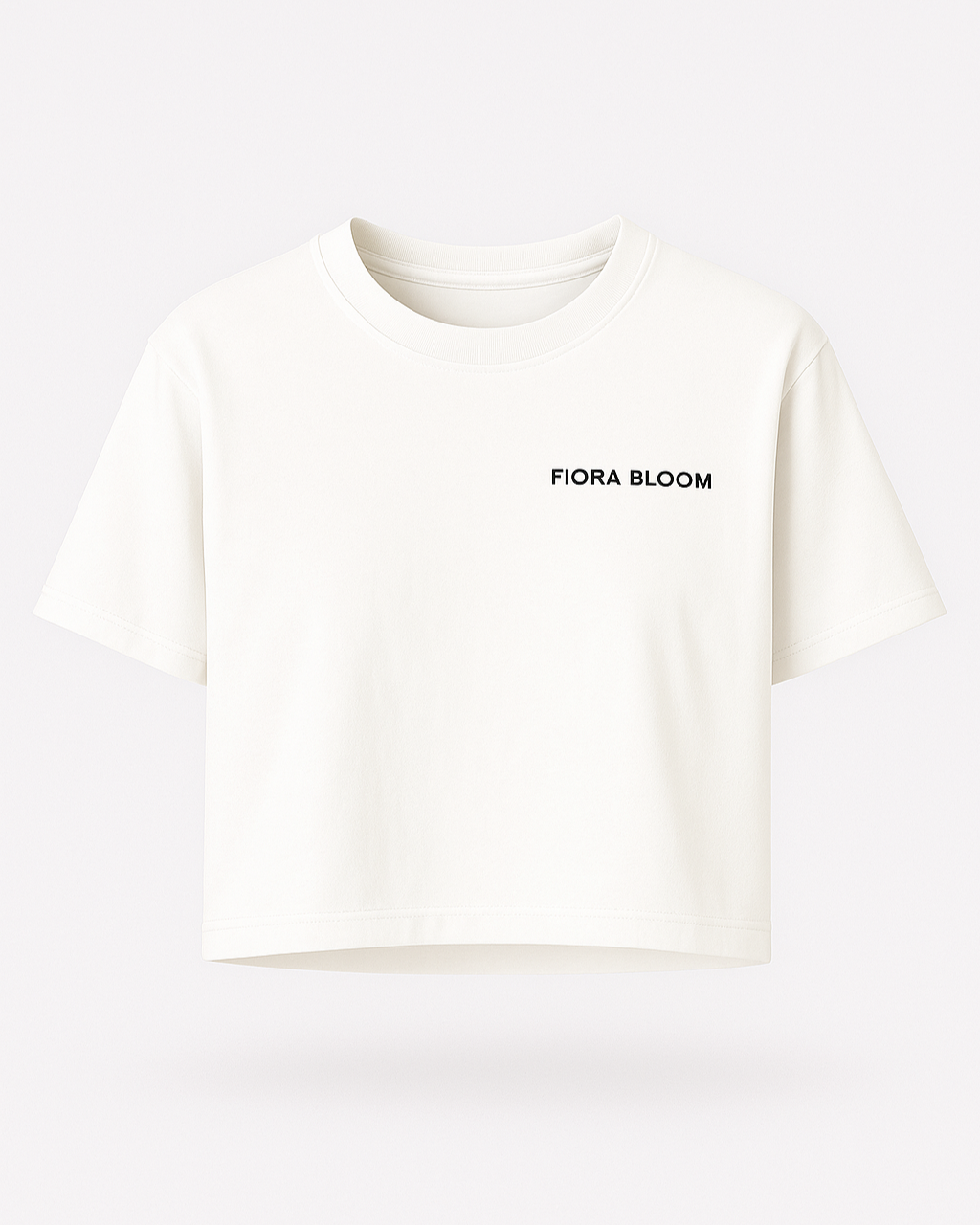 Seamless Crop Top, Weiss Neutral
