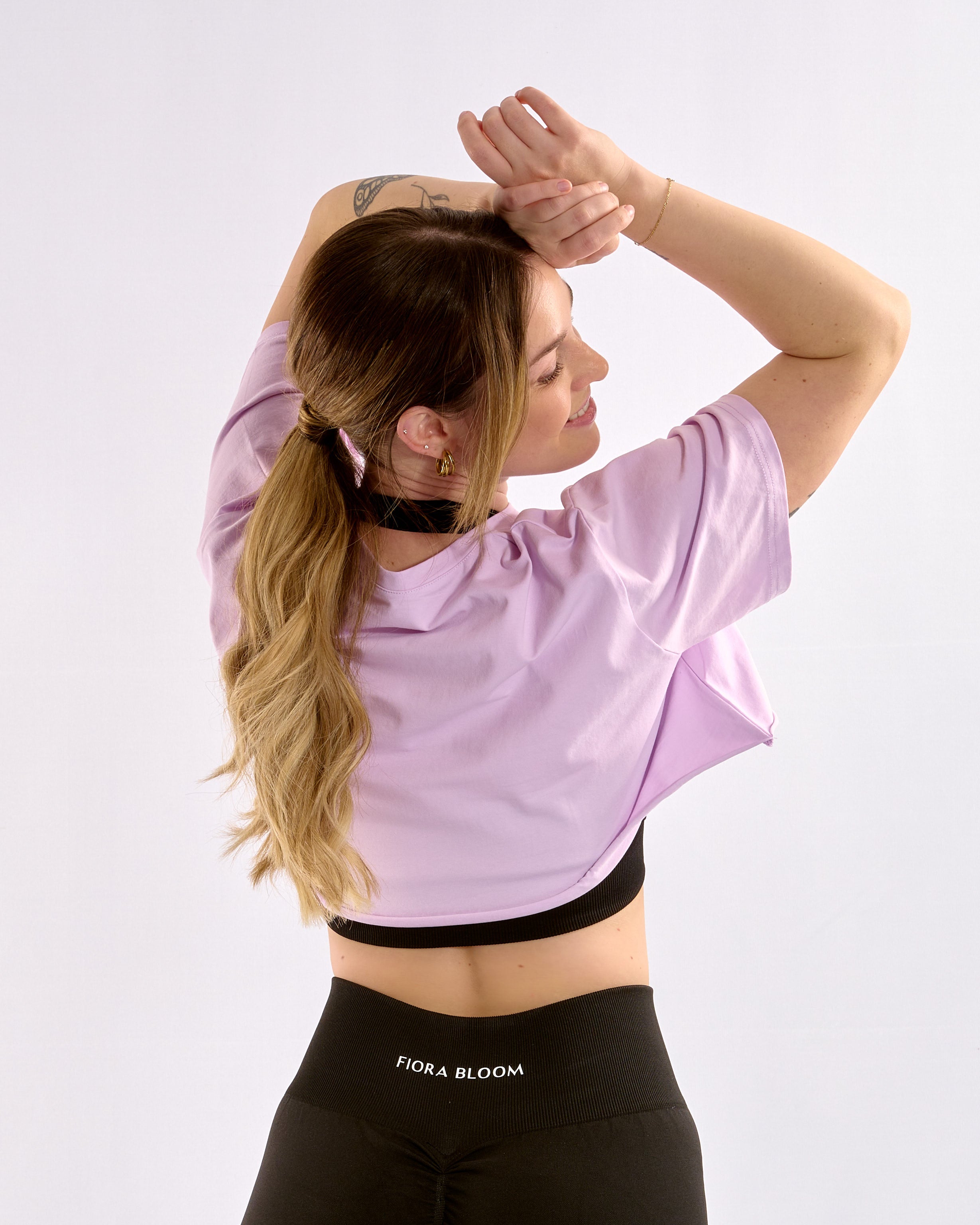 Seamless Crop Top Lila