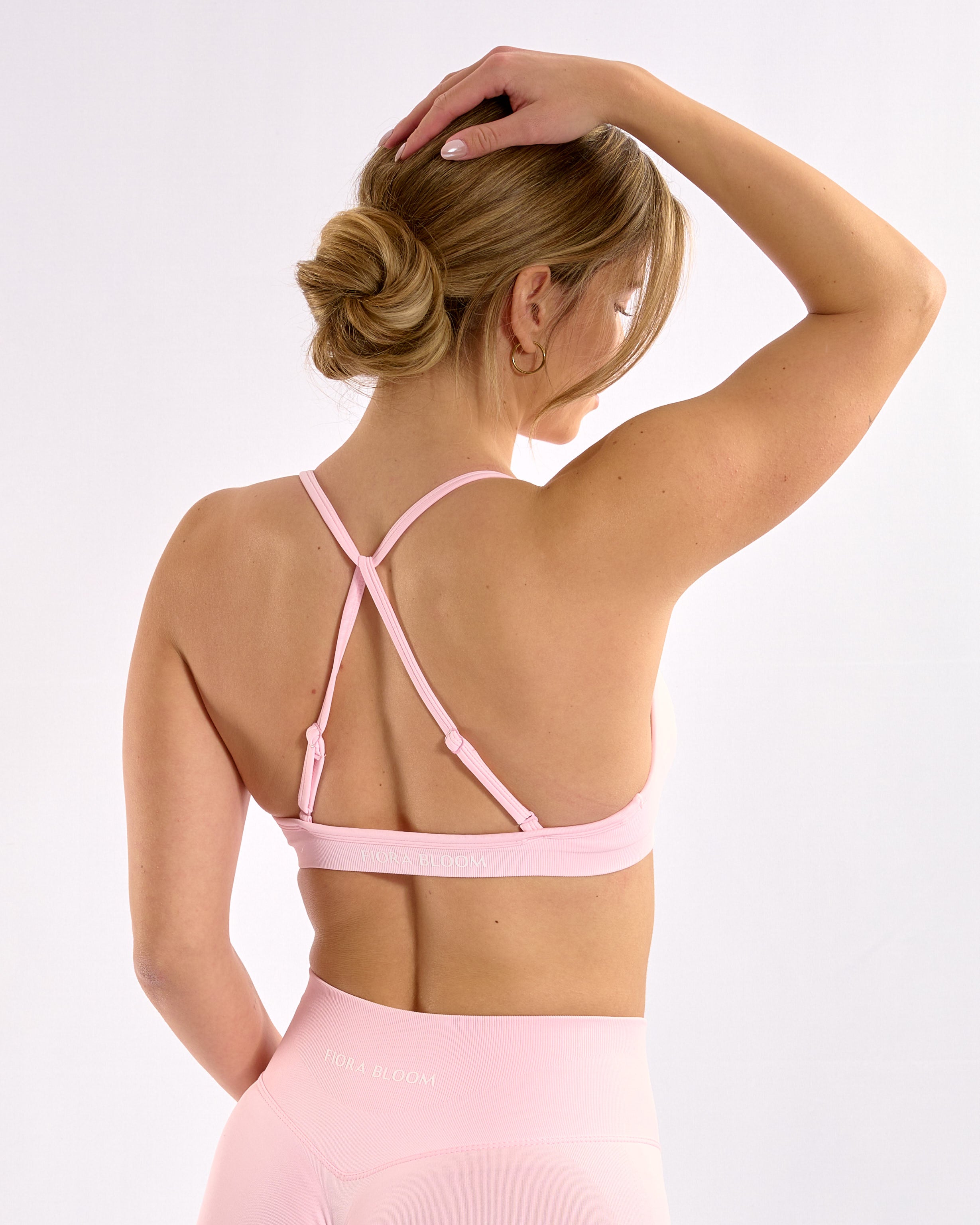 Verstellbarer Crossback Top Rosa