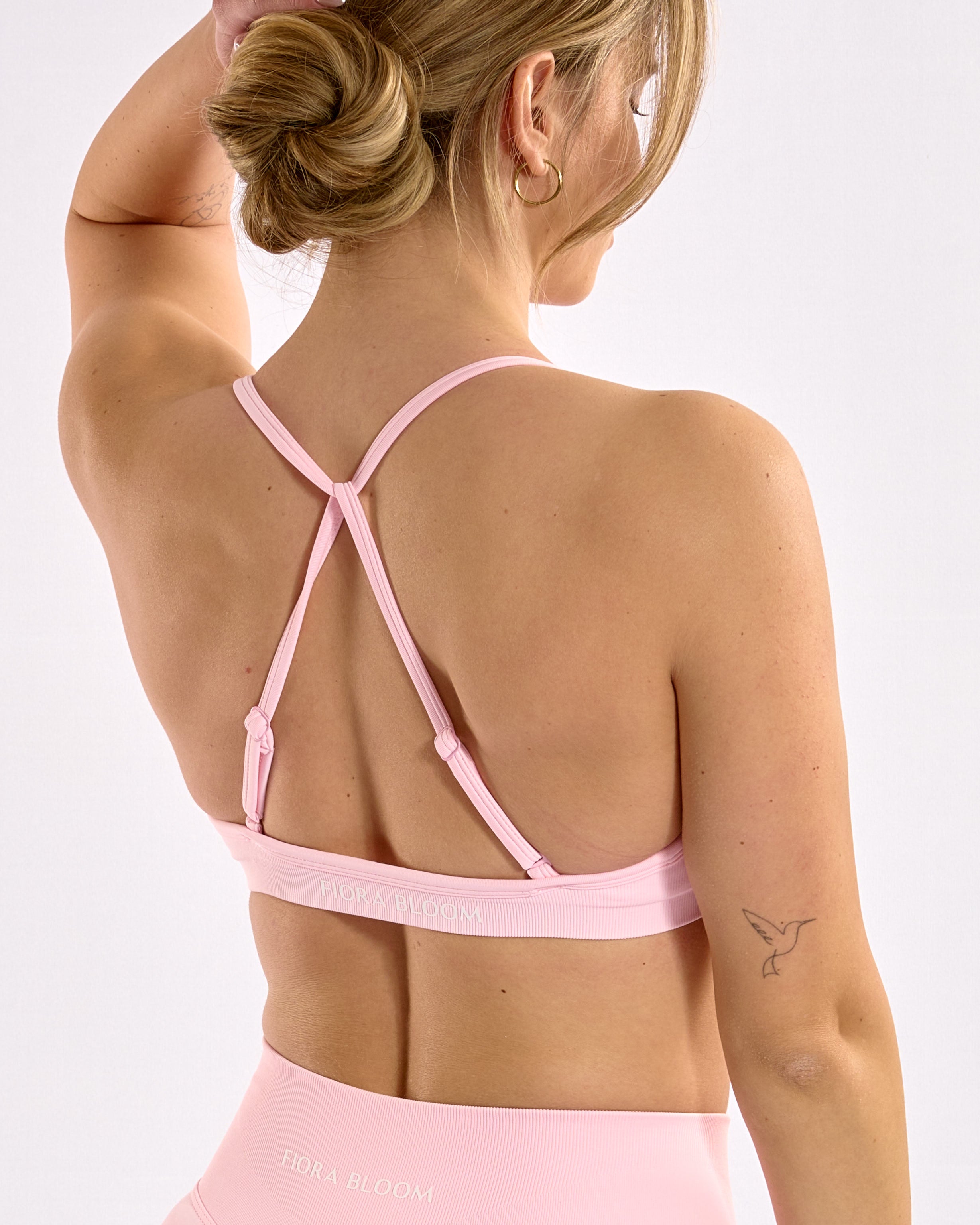 Adjustable Crossback Top Pink