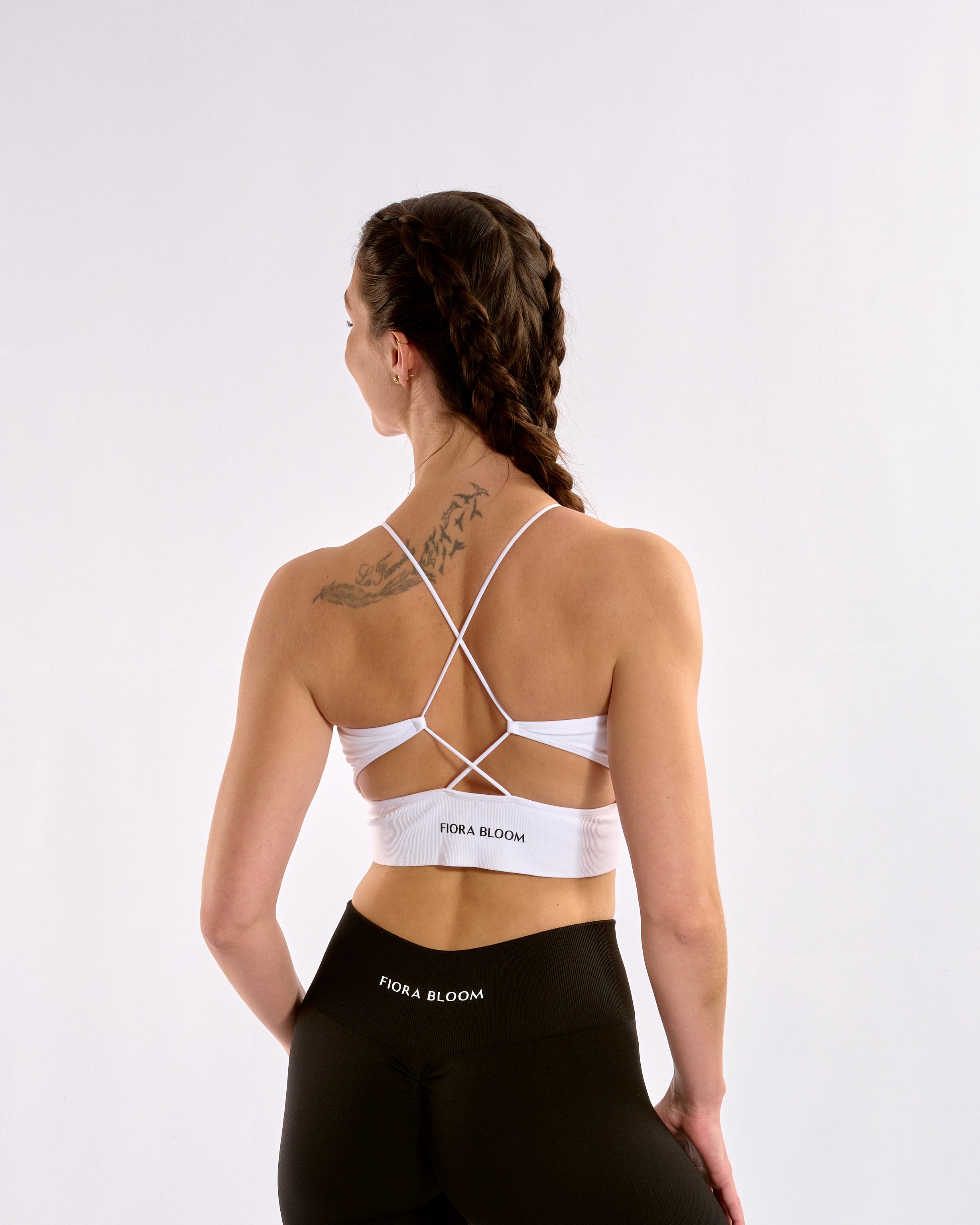 Backless Crossback Top Weiss