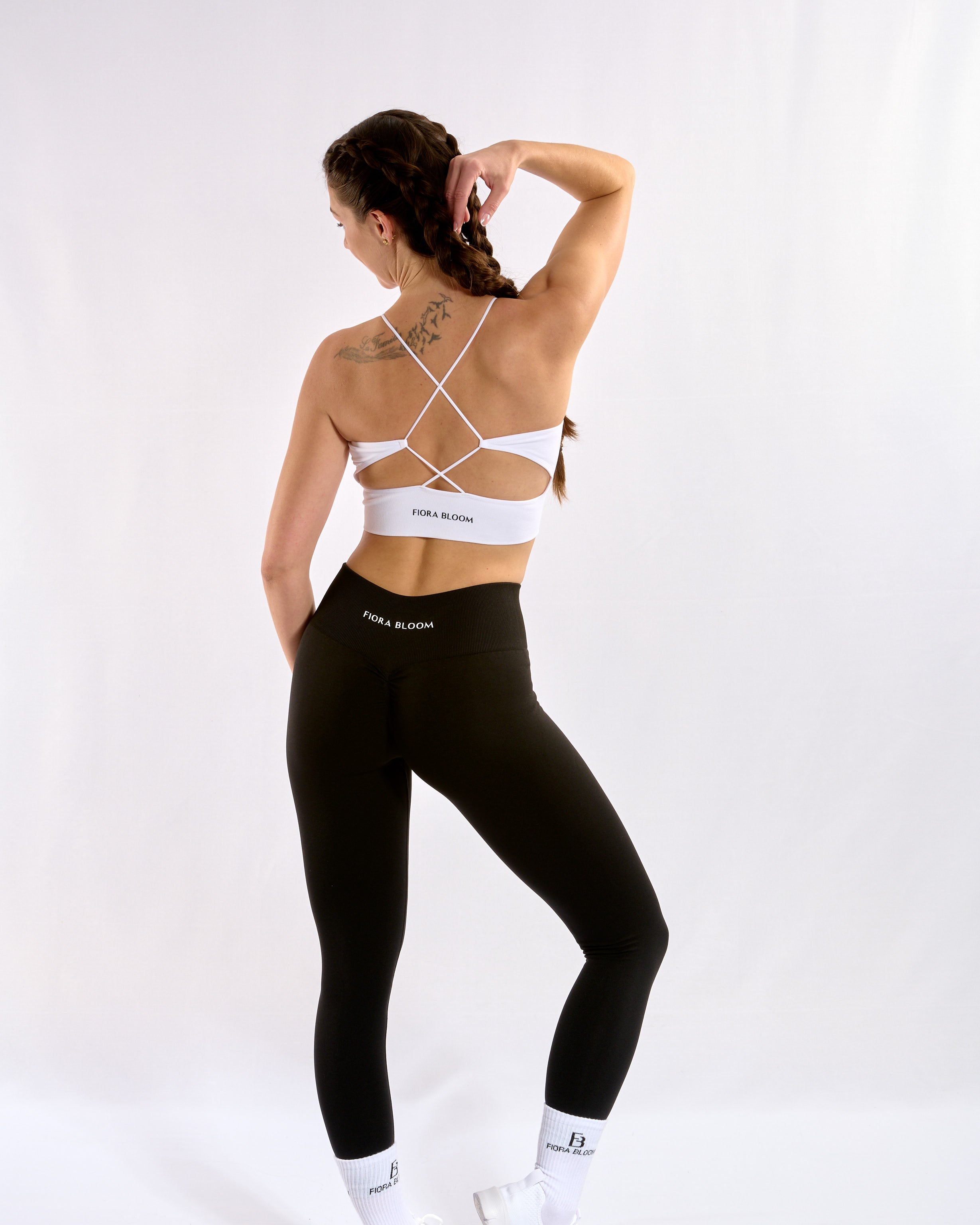 Backless Crossback Top Weiss