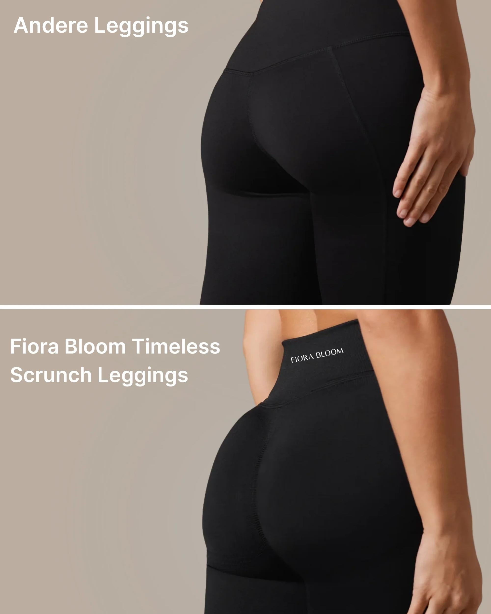 Timeless Scrunch Leggings Schwarz
