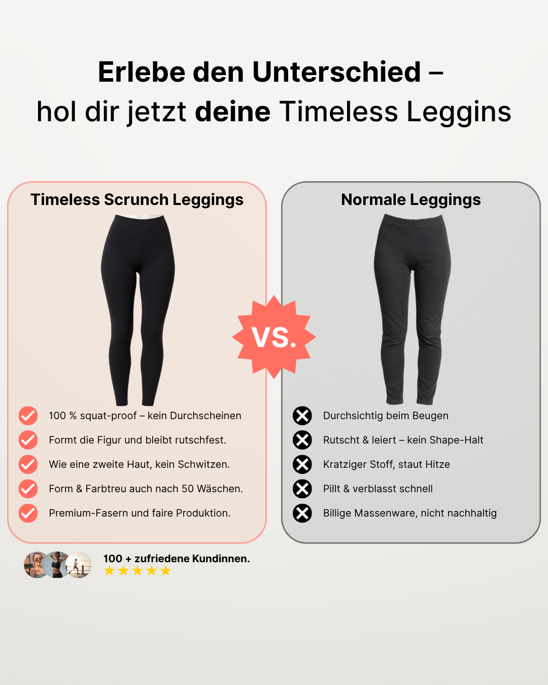 Timeless Scrunch Leggings Schwarz